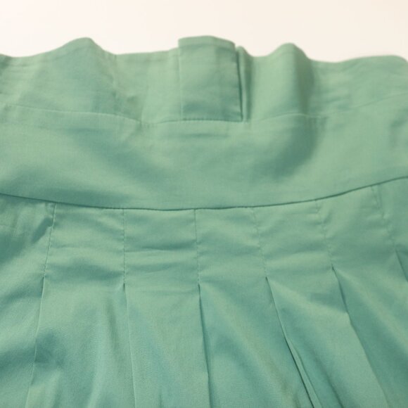 BCBG Chiffon Pleated Green Skirt Size 4 - Picture 3 of 11